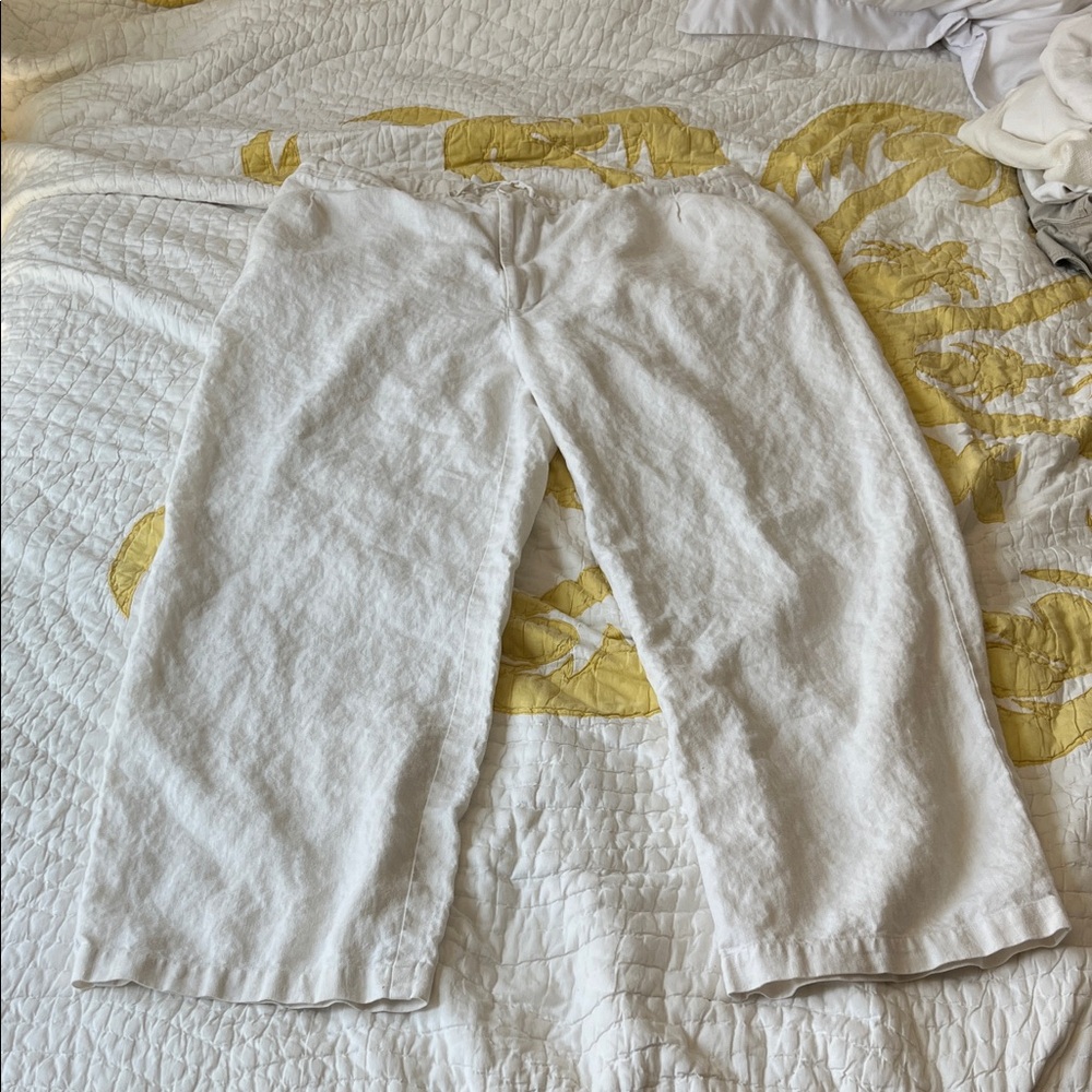 Raffi Cream Men’s Linen Trousers